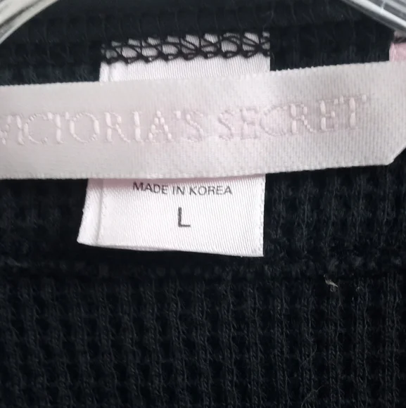 Victoria's Secret Dark Grey Thermal Cardigan Sweater w/ Bell Sleeves-Size: Large - Picture 5 of 10